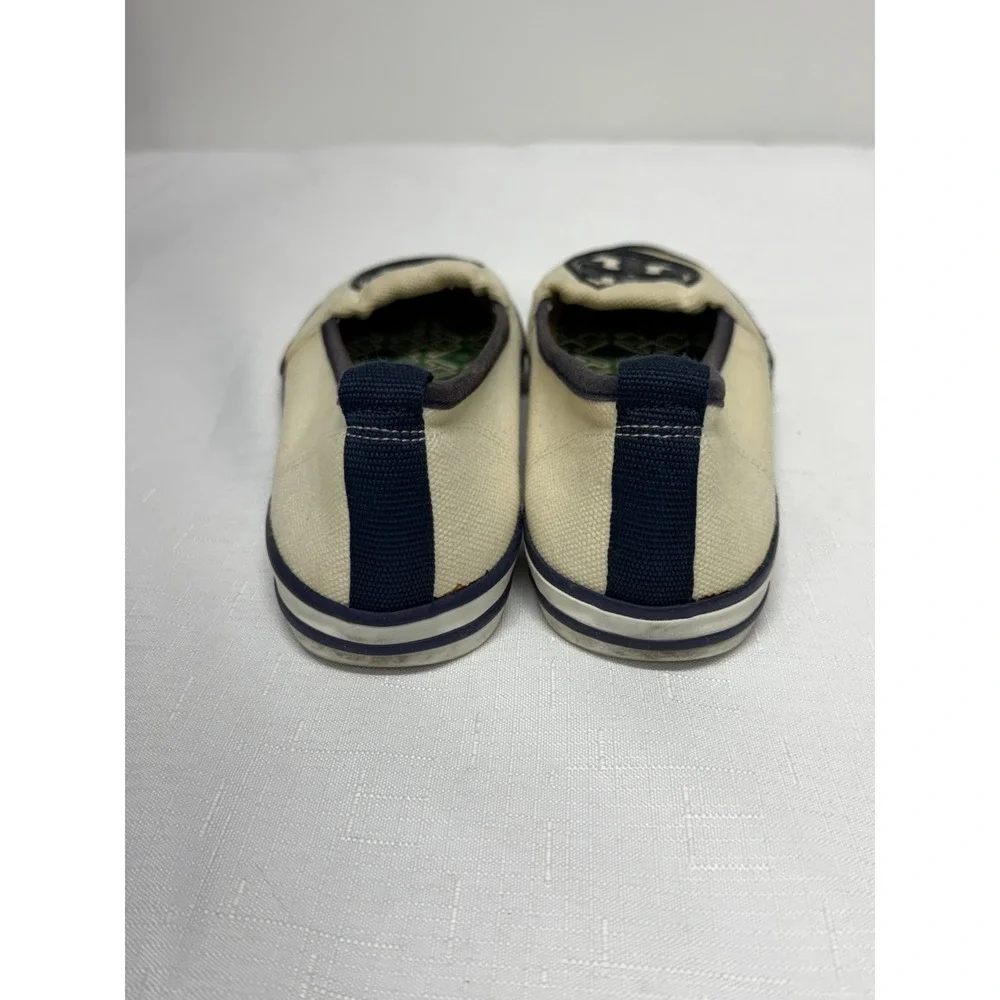 Tory Burch Raymond Loafers Women's Size 6M Ivory Low Top Slip On Canvas Flats